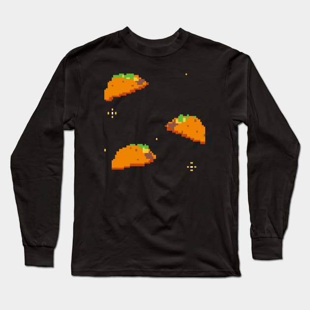 Taco Sparkle Long Sleeve T-Shirt by Satyr_Em